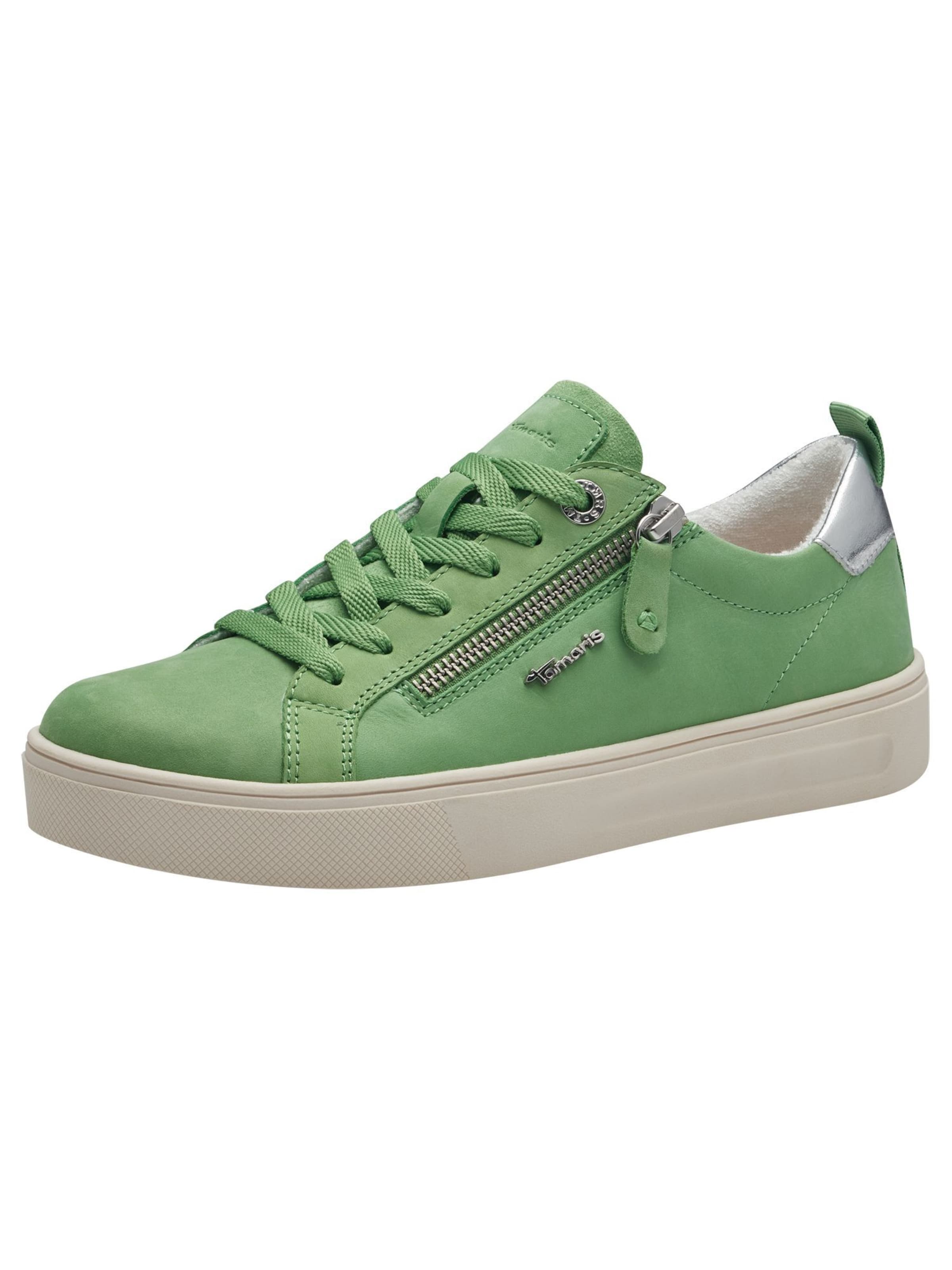 Baskets basses 'COMFORT' Tamaris en vert : devant