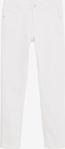 MANGO KIDS Skinny Jeans in Wit: voorkant