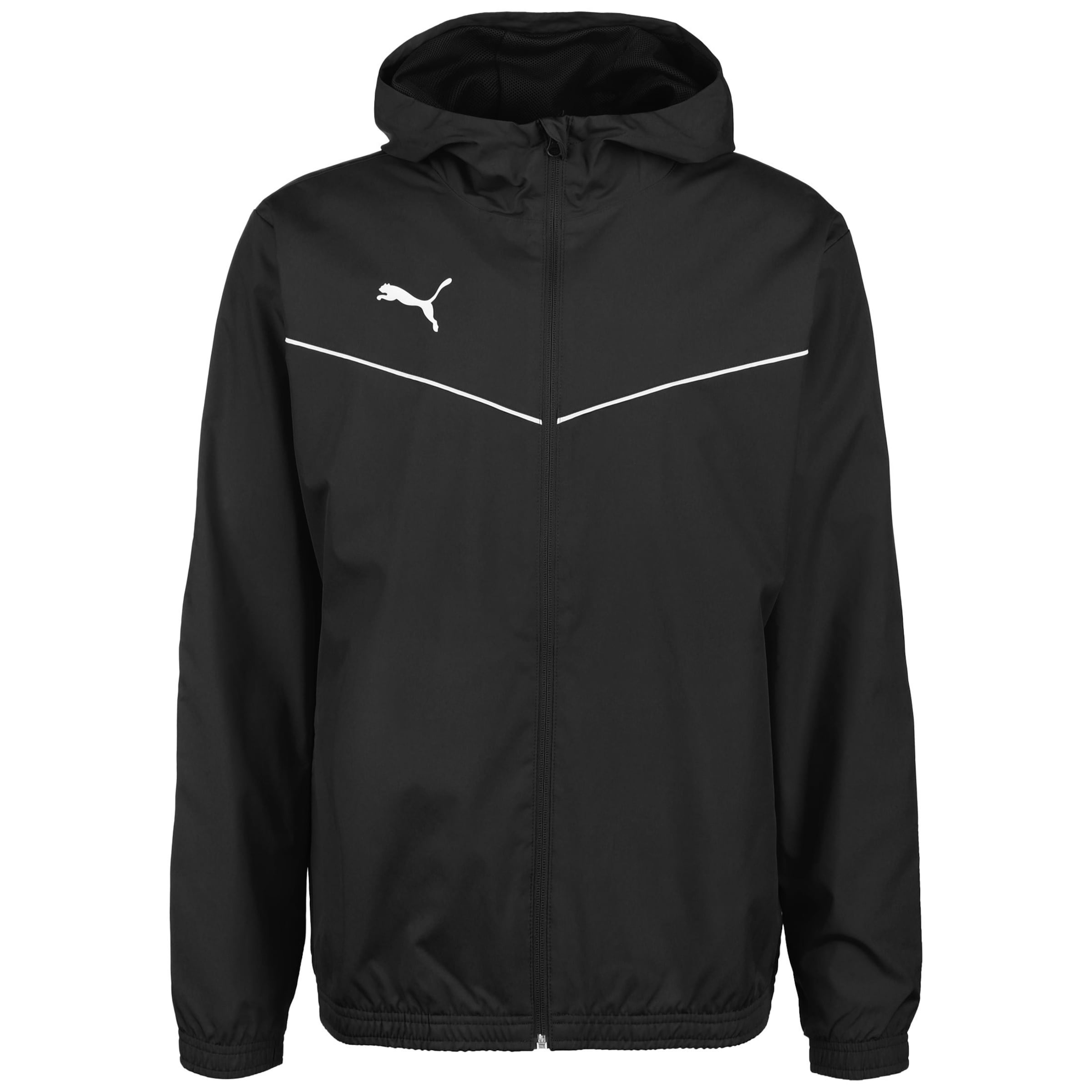 PUMA Trainingsjacke  'Teamrise' in Schwarz: Vorderseite