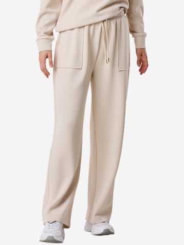 Seaside Loosefit Broek in Beige: voorkant