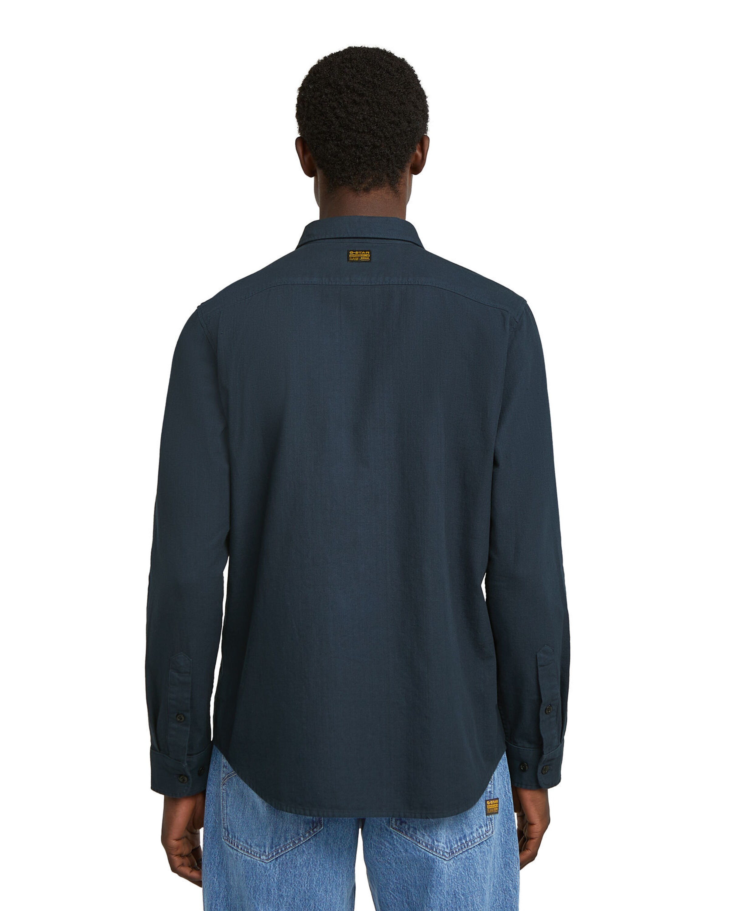 G-STAR Slim Fit Hemd 'Marine' in Blau