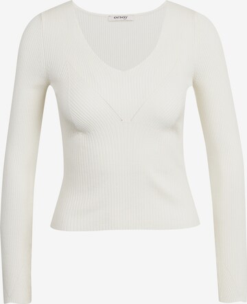 Orsay Regular Sweater in White: front