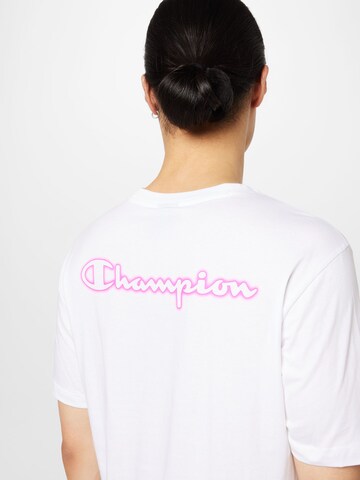 Tricou de la Champion Authentic Athletic Apparel pe alb