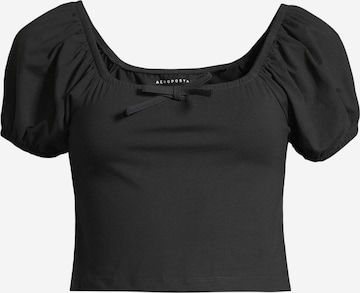 AÉROPOSTALE - Camiseta en negro: frente