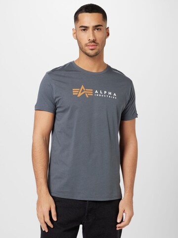 ALPHA INDUSTRIES T-Shirt in Grau: predná strana