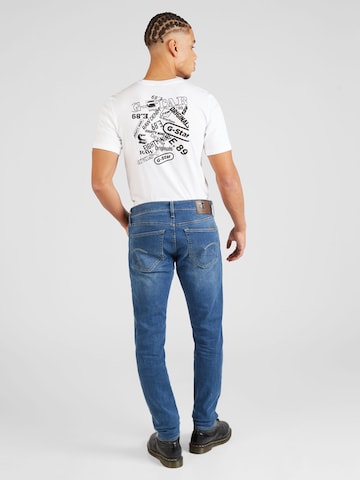 G-Star RAW Слим Джинсы '3301' в Синий