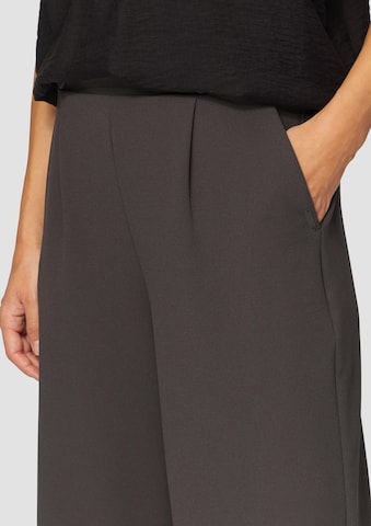 QS Wide Leg Hose in Grau
