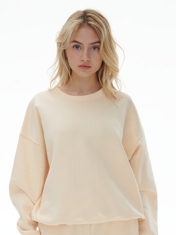 LENI KLUM x ABOUT YOUSweater majica 'Ava' - bijela boja: prednji dio