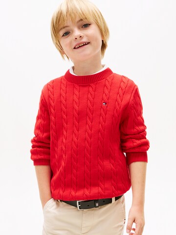 TOMMY HILFIGER Sveter - Červená: predná strana