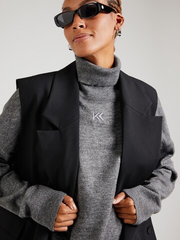 Karo Kauer Pullover in Grau