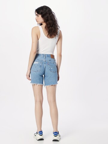 LEVI'S ® Regular Jeans '501® Mid Thigh Short' in Blauw