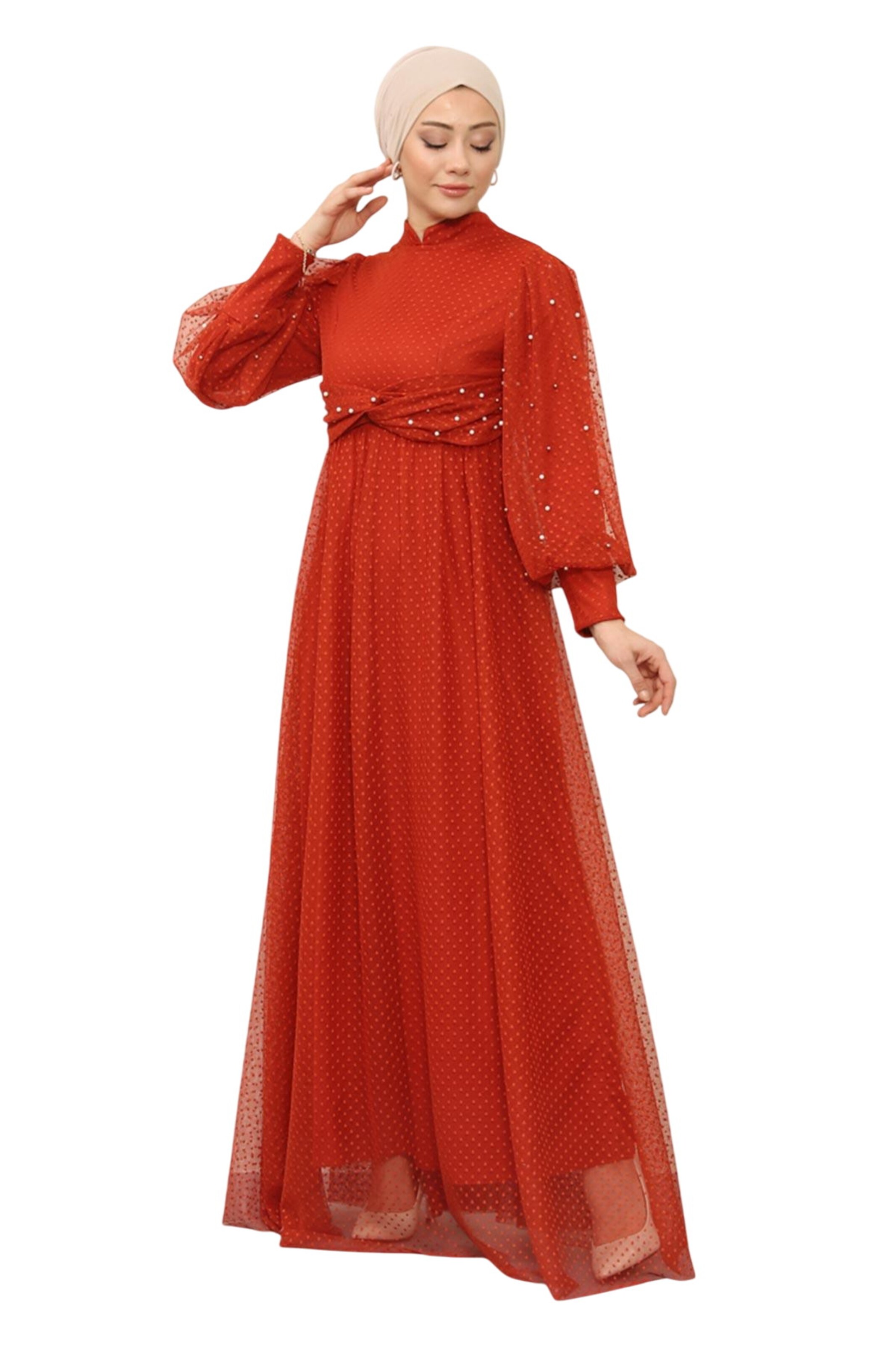 MODAMIHRAM Avondjurk in Rood