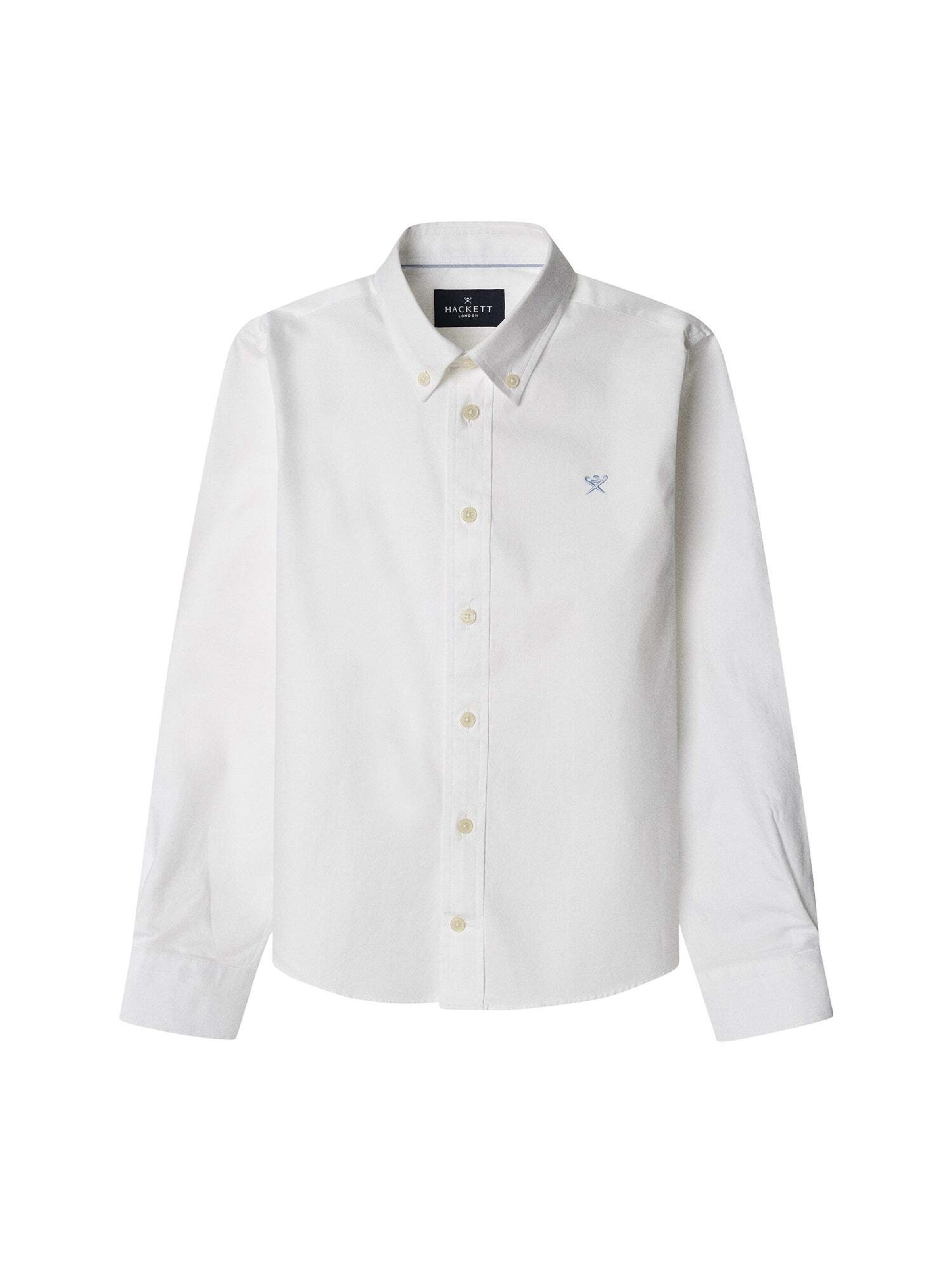 Hackett London Overhemd in Wit: voorkant