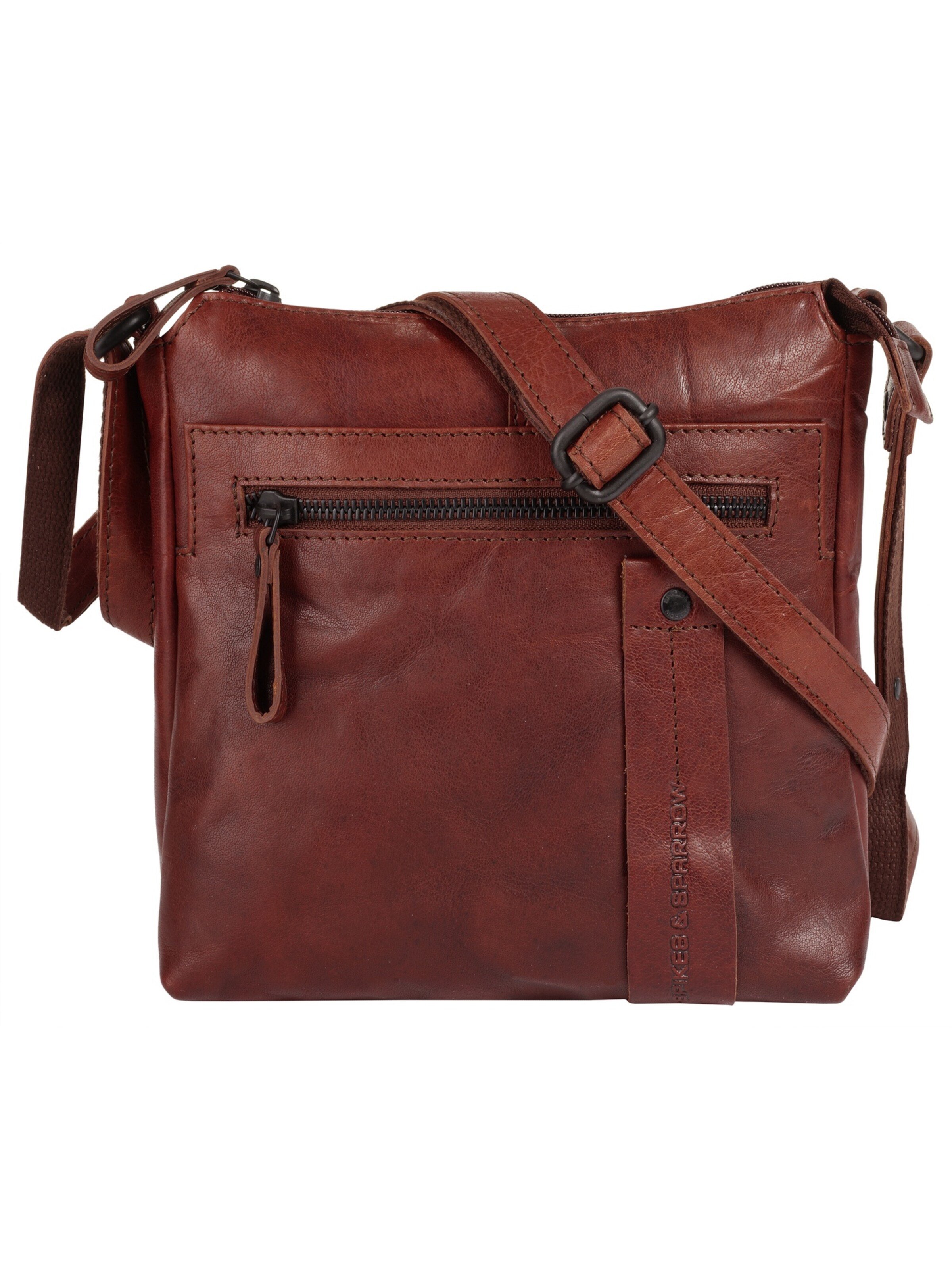 Spikes & Sparrow - Bolso de hombro en marrón: frente
