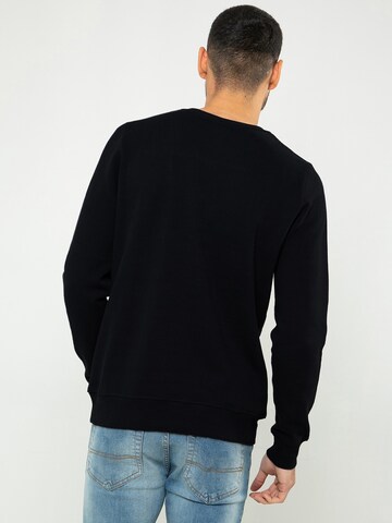 Threadbare Sweatshirt 'Satsuma' in Schwarz