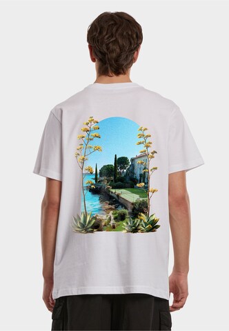 Mister Tee Shirt 'French Leisure' in Wit: voorkant
