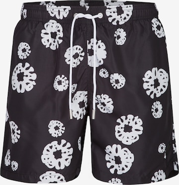 19V69 ITALIA Badeshorts 'Siro' in Schwarz: Vorderseite