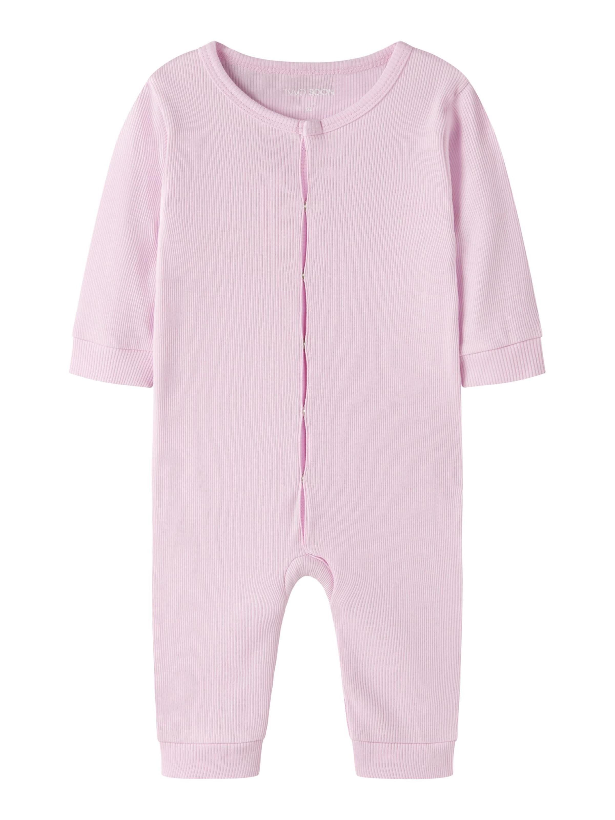 TWO SOON - Pijama entero/body en rosa: frente