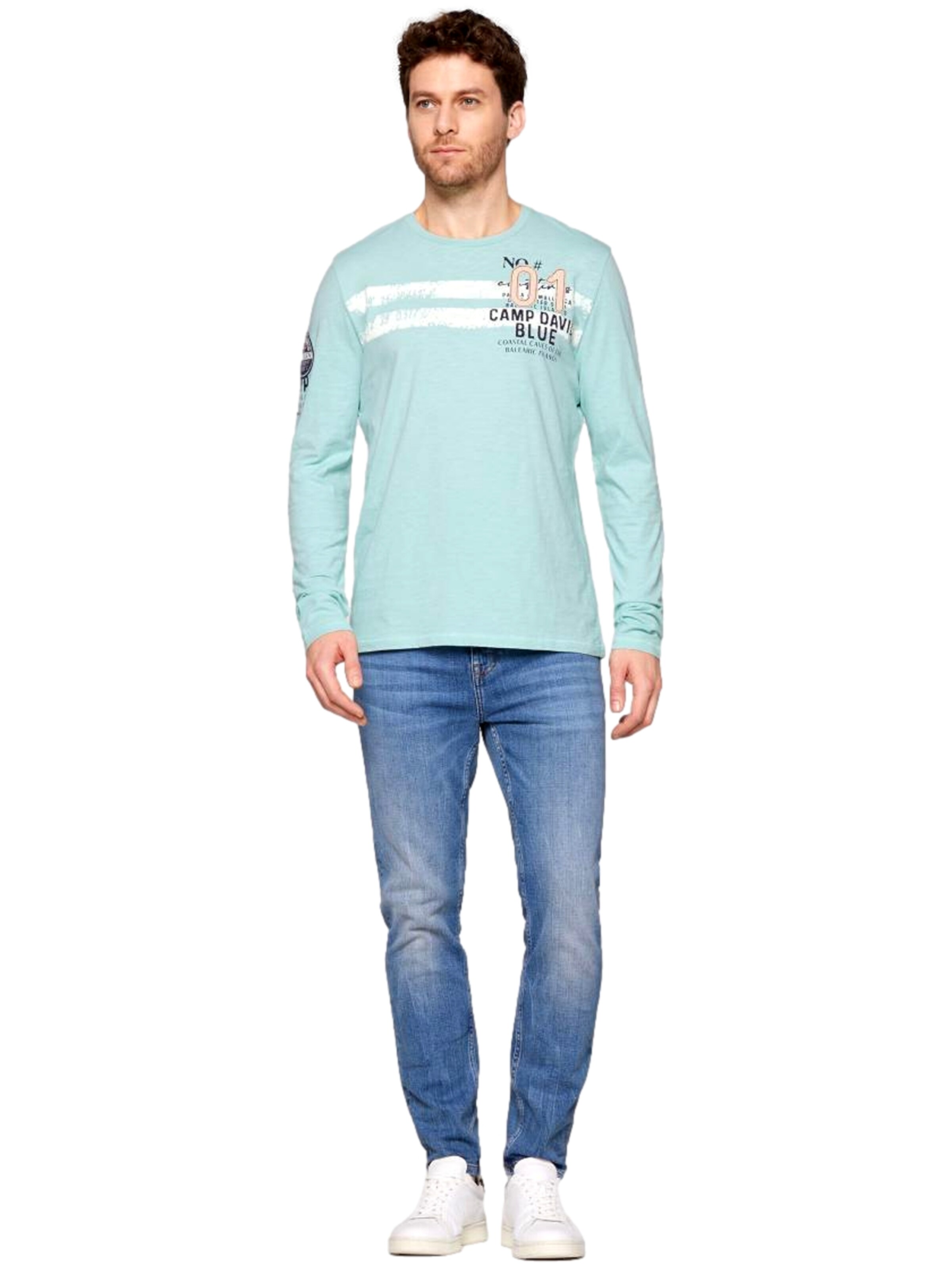 CAMP DAVID Póló - kék