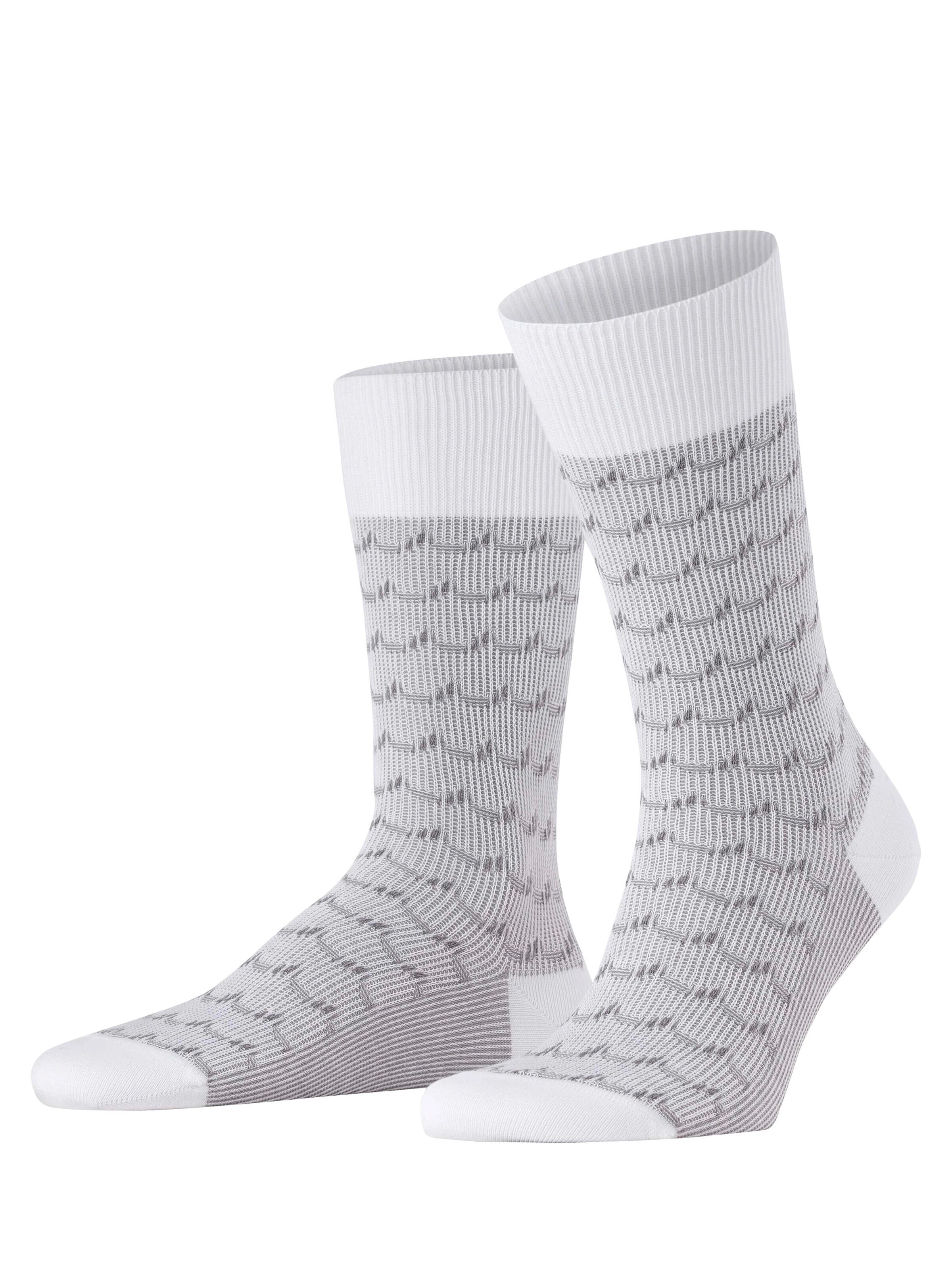 FALKE Socks 'Sea Rock' in White: front