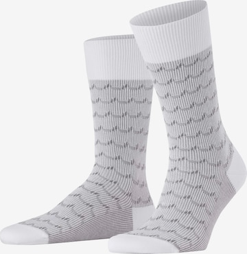 FALKE Socks 'Sea Rock' in White: front