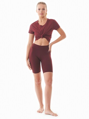 Organication Skinny Leggings in Rot