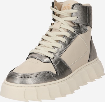 Apple of Eden Sneakers hoog 'Love' in Grijs: voorkant