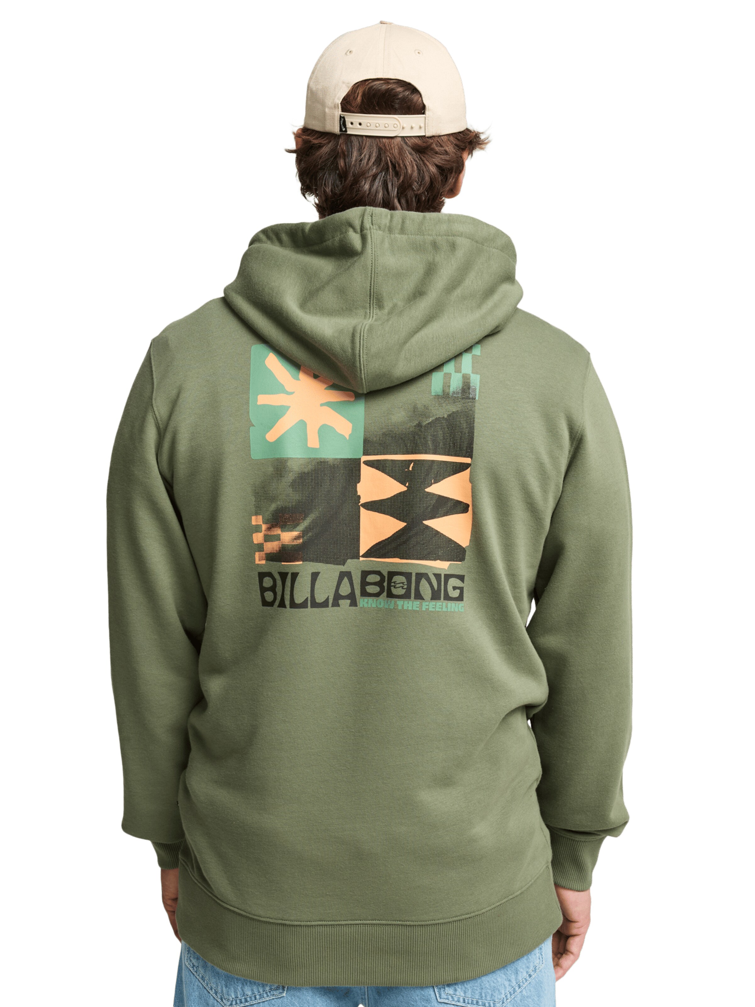 BILLABONG Sweatshirt 'Foundation' in Green: front