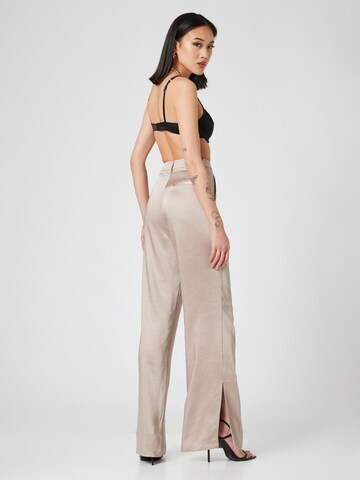 Hoermanseder x About You Wide leg Broek 'Felice' in Beige