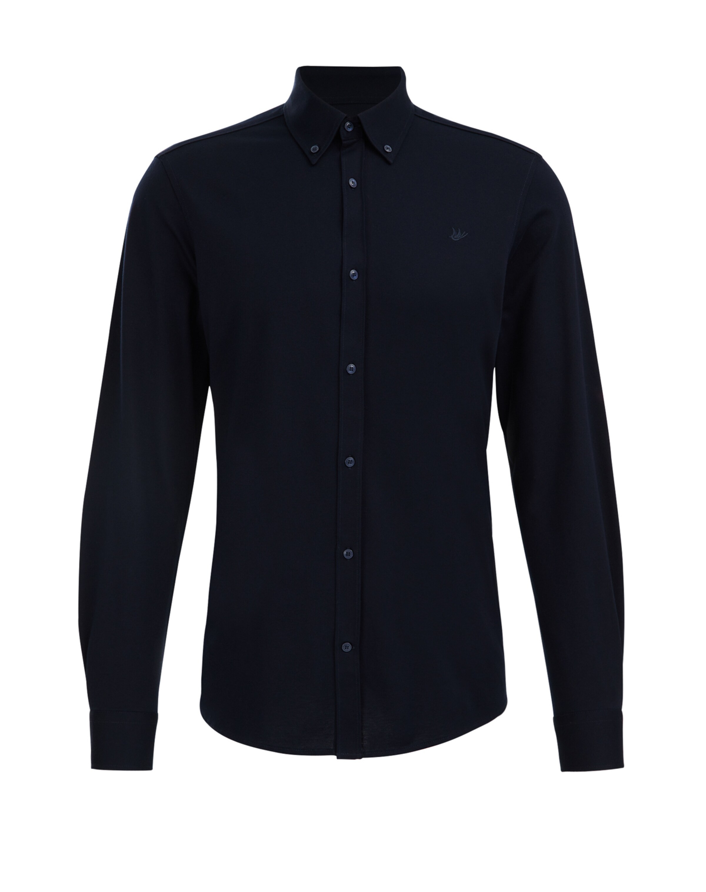 WE Fashion - Slim Fit Camisa clássica em azul: frente