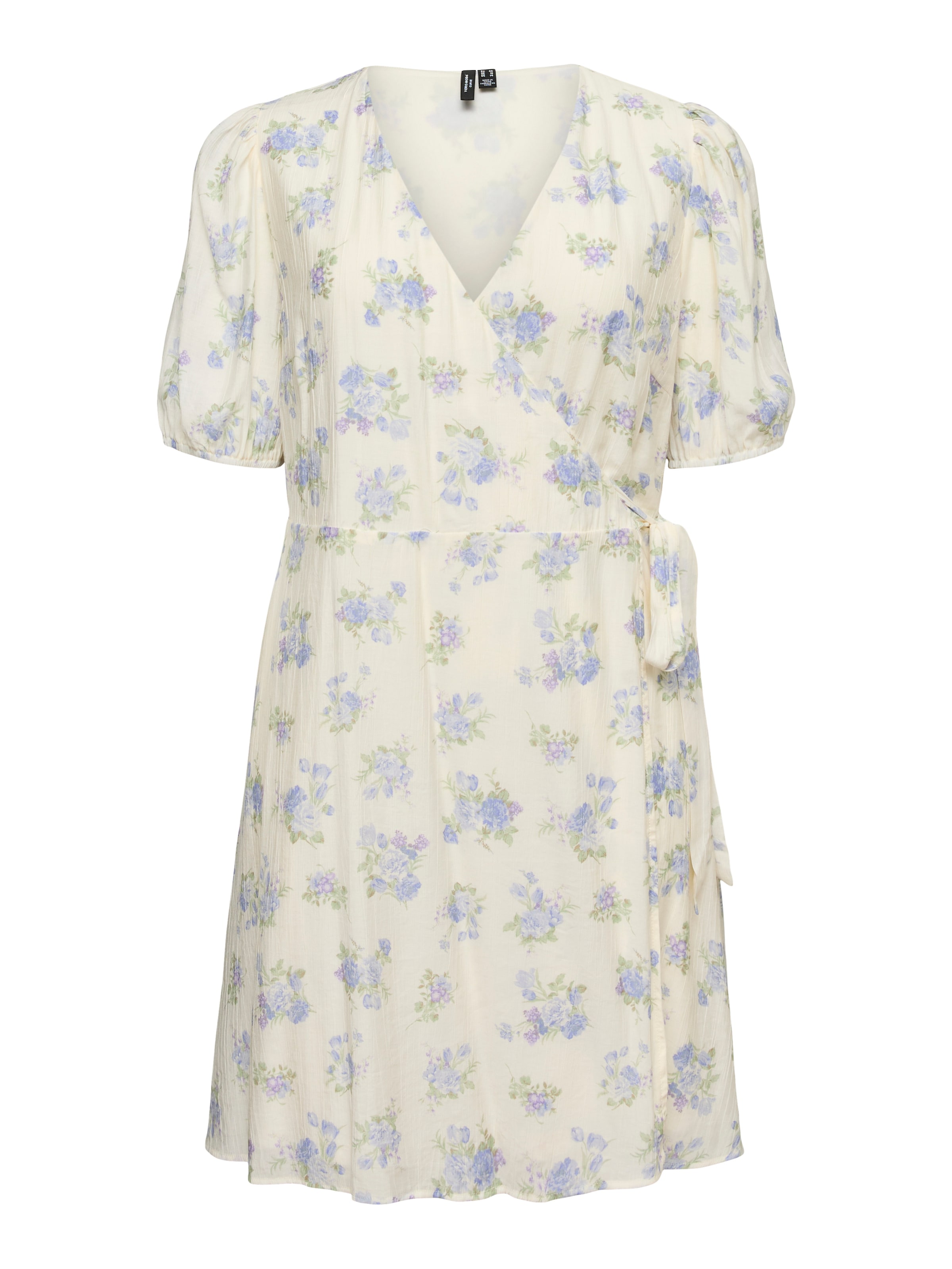 Vero Moda Curve Jurk 'VMCBella' in 44 in de kleur Blauw / Pastelblauw / Pastelgroen / Offwhite, Productweergave