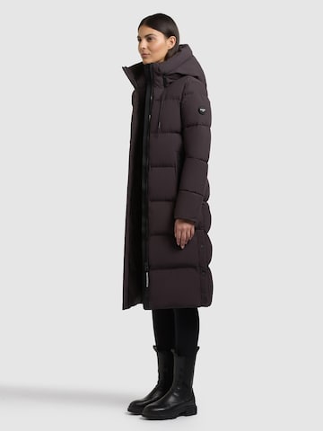 khujo Winter Coat 'Coulin2 Matt' in Purple