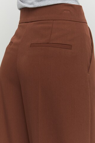 b.young Wide Leg Hose in Braun