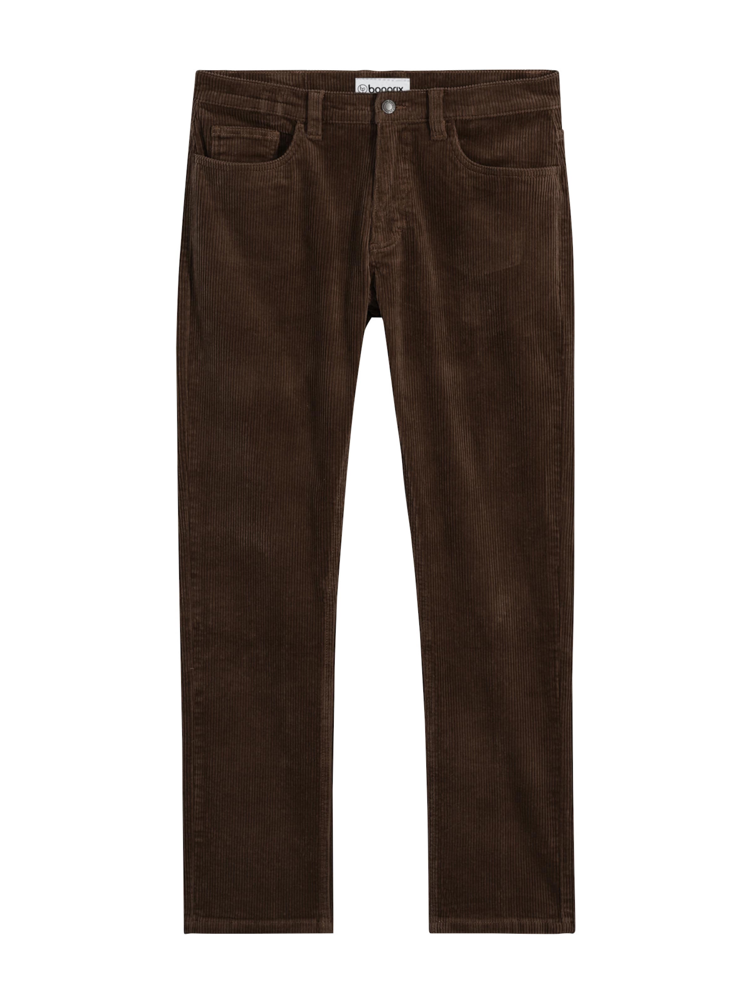 Regular Pantalon bonprix en marron : devant