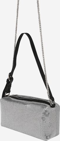VIERVIER Crossbody Bag 'Mona' in Silver: front
