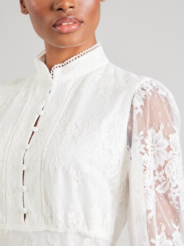 Robe 'OLESSIA' Bardot en beige