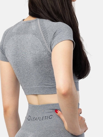LEAFLETIC Bodywarmer 'Leafletic Women’s Short Sleeve Sports Tops' in Grijs