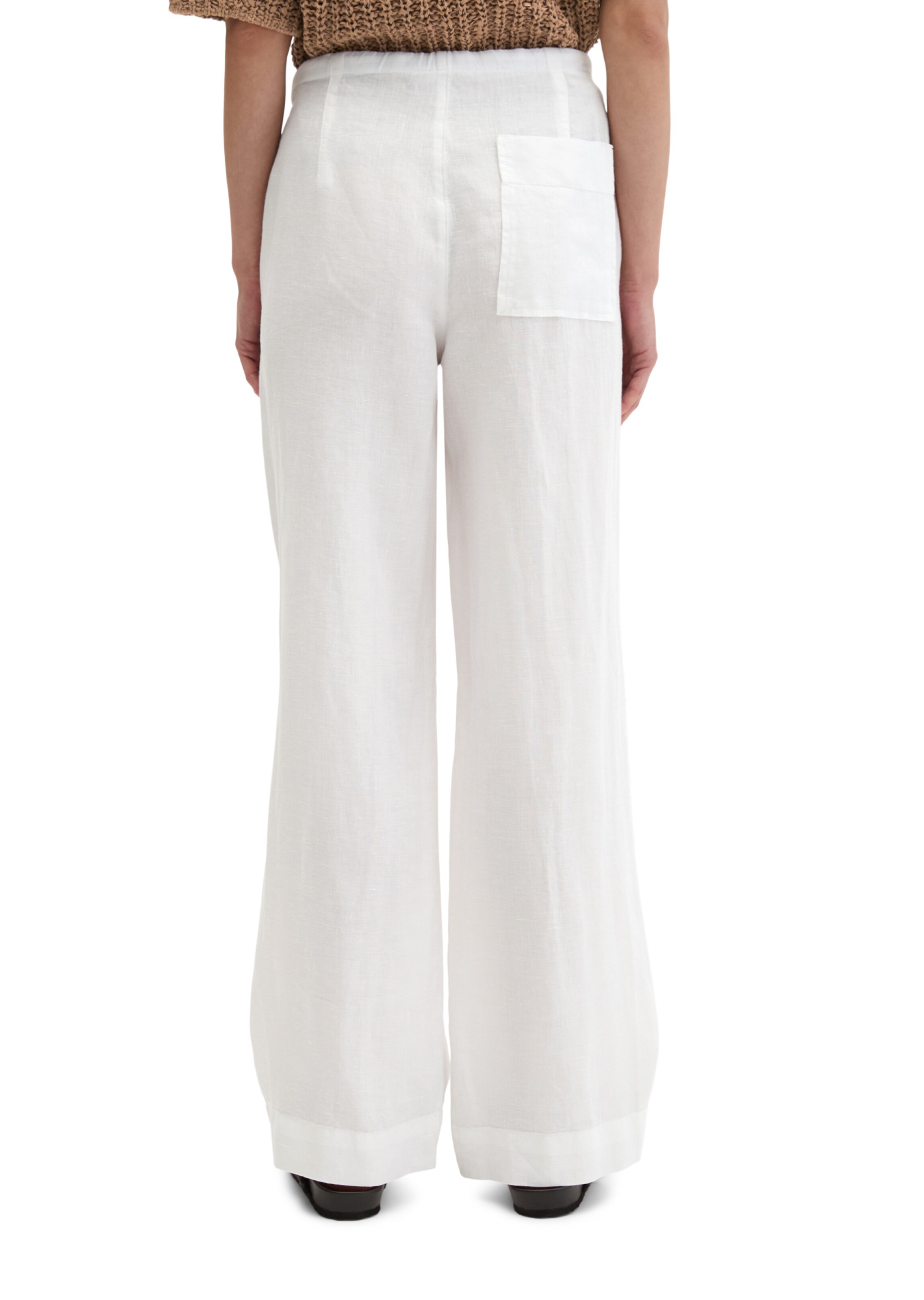 Marc O'Polo Loose fit Trousers in White