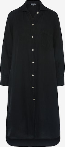 Soccx Lange Bluse aus Leinen in Schwarz: predná strana