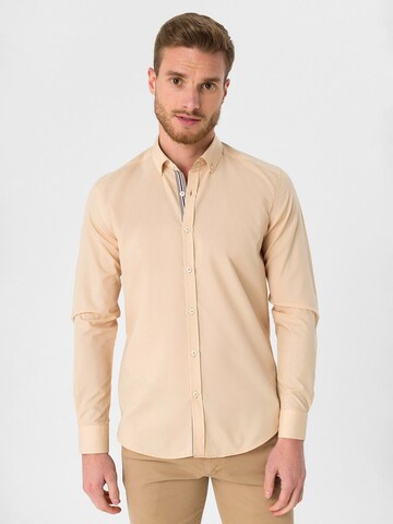 Moxx Paris - Ajuste regular Camisa en beige: frente