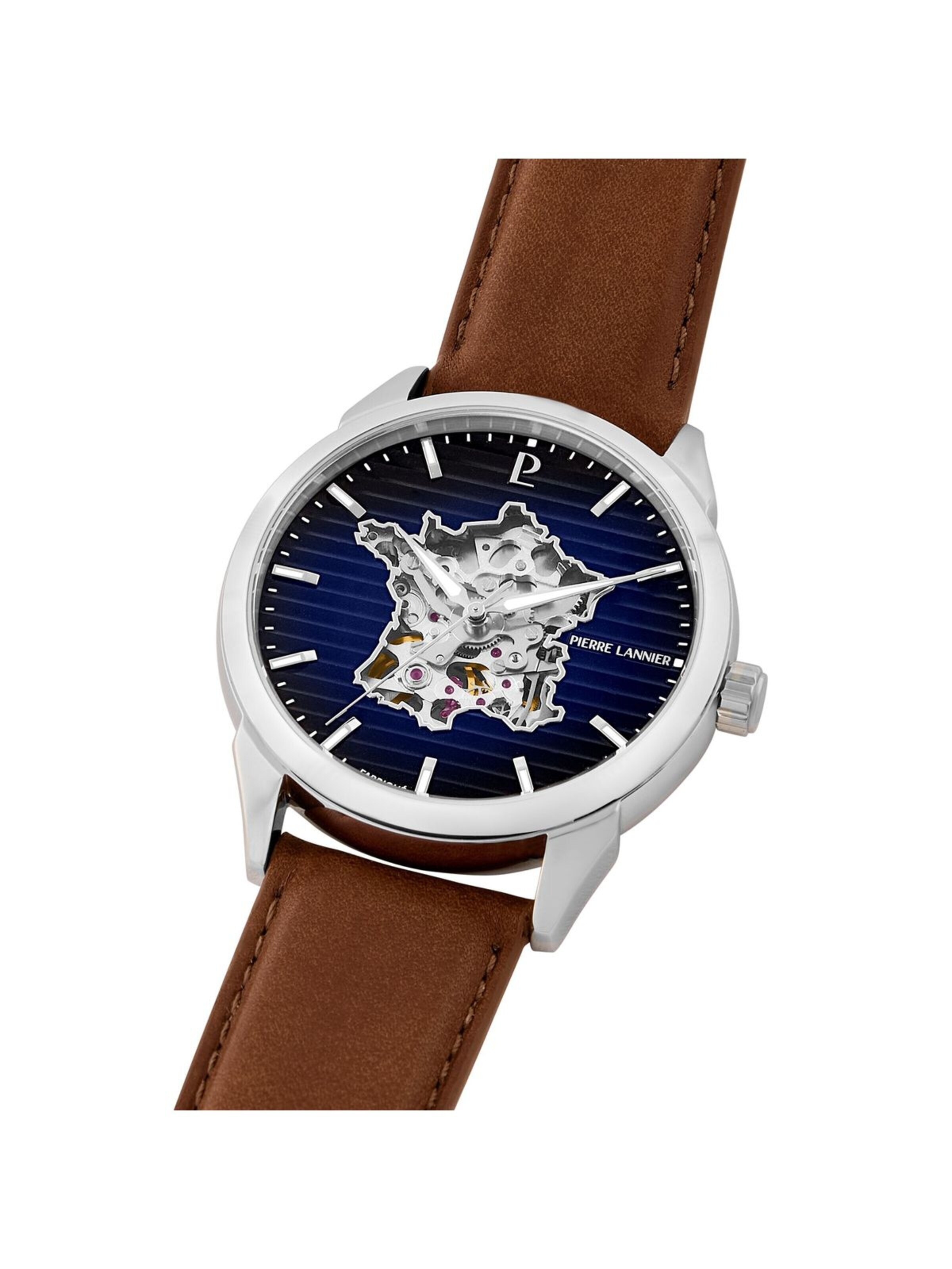 Montre à affichage analogique Pierre Lannier en bleu