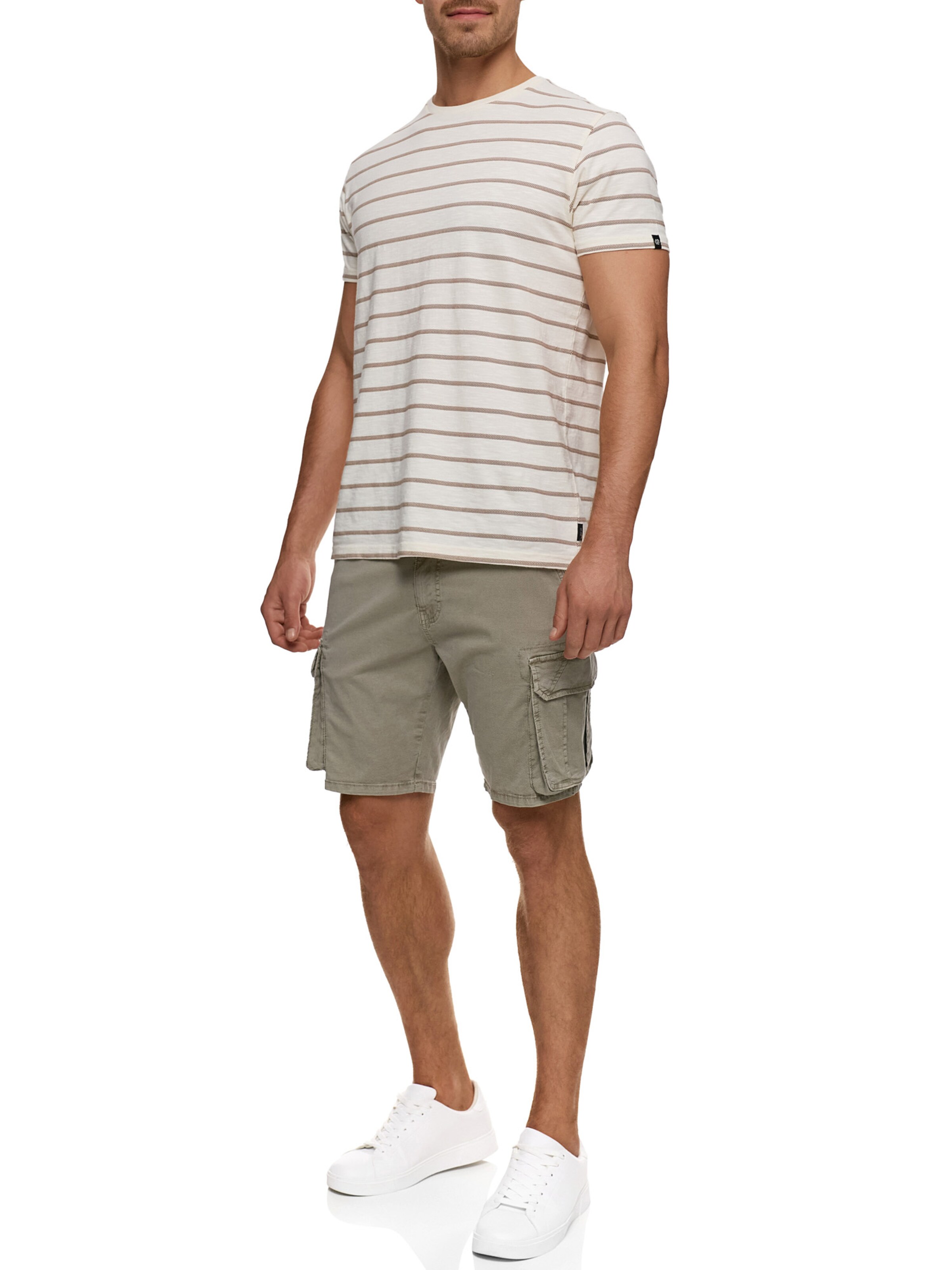 INDICODE JEANS Regular Shorts in Grau