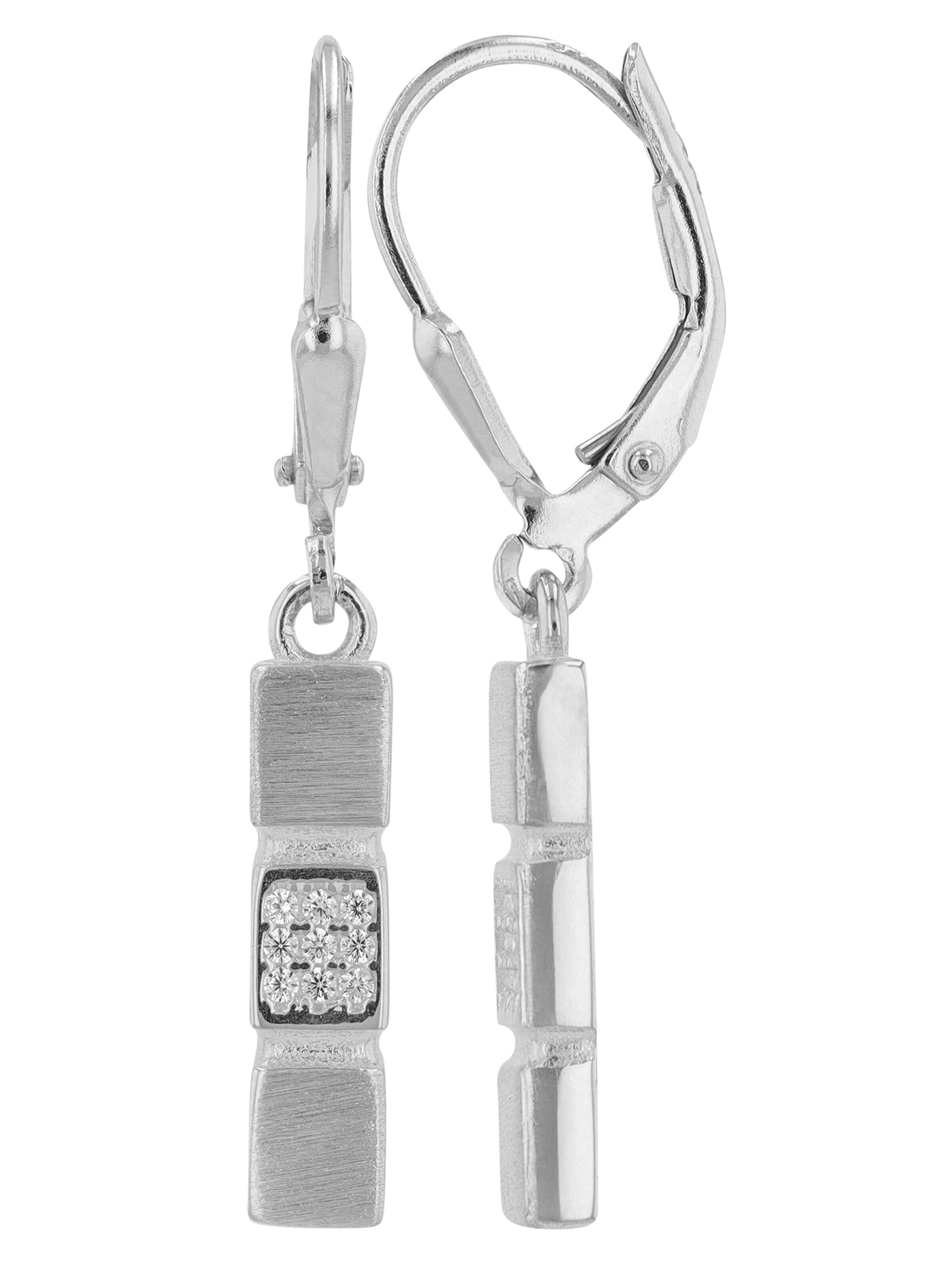 Akzent Earrings '"Xamira" aus 925 Sterlingsilber, rhodiniert, langlebig' in Silver