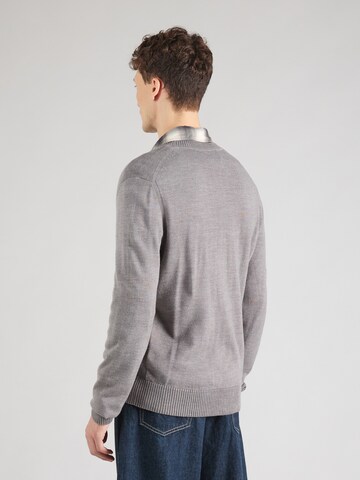 BOSS Knit Cardigan 'Avac_CD' in Grey