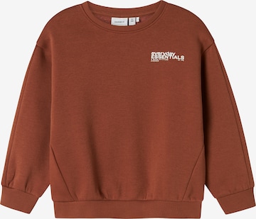 NAME IT Sweatshirt 'MOKIAN' in Braun: Vorderseite