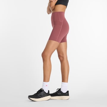 Skinny Pantalon de sport new balance en rouge