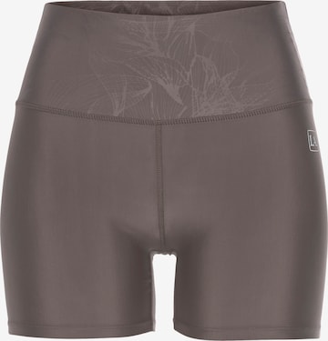 Skinny Pantalon de sport LASCANA ACTIVE en marron : devant