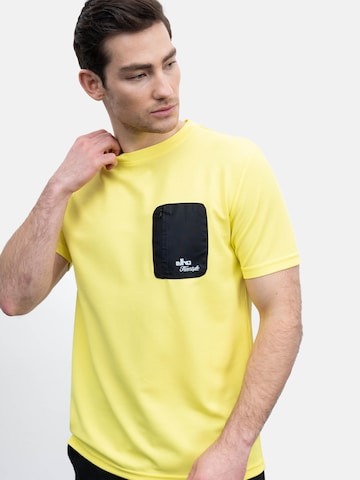 T-Shirt 'Amalfi 89' elho en jaune : devant