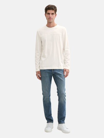 TOM TAILOR Langarmshirt in Weiß