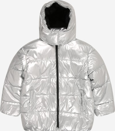 Žieminė striukė iš Karl Lagerfeld, spalva – sidabro pilka / juoda, Prekių apžvalga